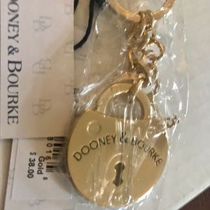 DOONEY BOURKE LOCK & KEY /KEYCHAIN/ PURSE CHARM